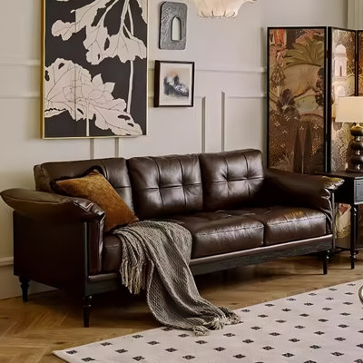 Nouveau canapé en bois massif Mid-Century
