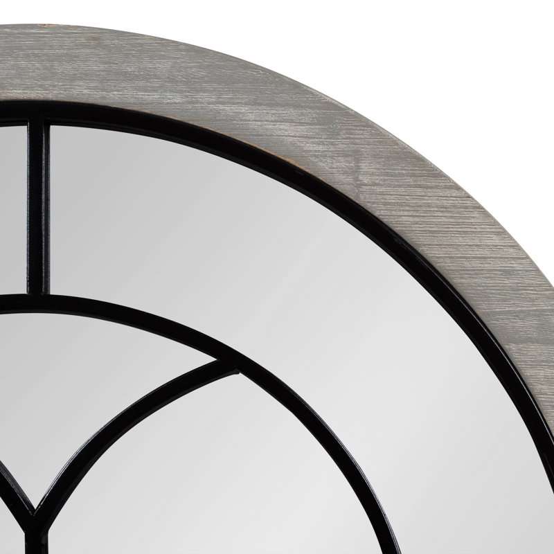 Miroir de salle de bain Lismore, gris, 24 po x 36 po