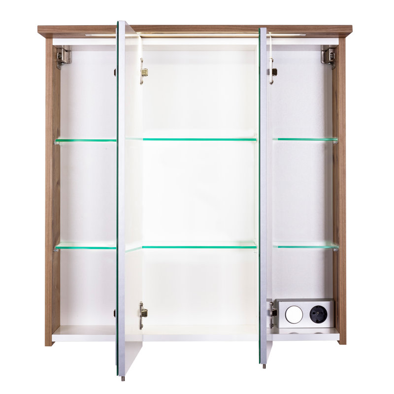 Profil Mirror Cabinet, Chalk Oak