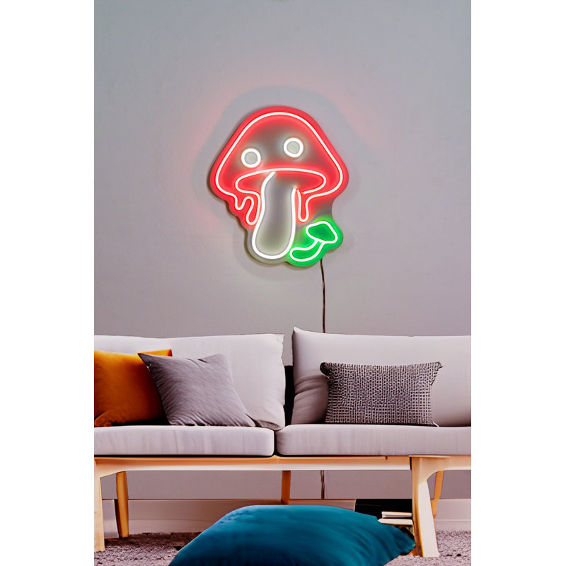 Flexible LED Neon Strip Light, Waterproof IP67, 11.8 x 14.0 inches, DC 12V, 36W Max, PVC Foam Template | Perfect for Home Decor, Parties & Events | Energy Efficient with 10000 kWh Output, Easy to Install