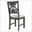 Table de salle à manger 5 pièces et 4 chaises en tissu avec tablette de rangement-767294746-767294747-767294744