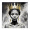 «Woman in Crown Gazing», art mural sur toile par Kim Allen