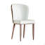 Chaise de salle à manger avec pieds en acier au carbone