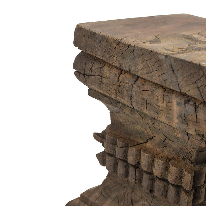Tabouret d'appoint en bois massif Dorelien