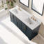 Ensemble de meuble-lavabo autoportant à double cuve 72 po avec plateau en marbre d'ingénierie Vannes-1659897310