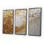 Ensemble de salon art mural blanc et or rose Vortex Love III - Abstract Spirals-430301916-430301905