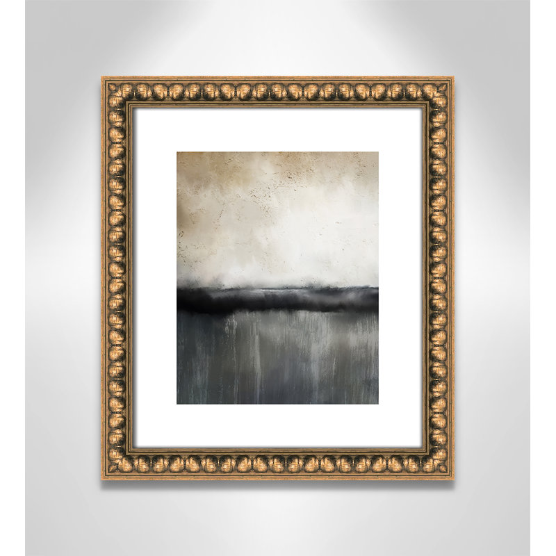 Sunset by Kimberly Allen, 15" H x 13" W x 1.13" D, Gold Bead Framed Paper