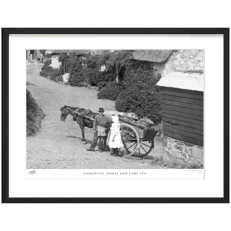 Cadgwith, Horse And Cart 1911 - Single Picture Frame Print, 45cm H x 60cm W x 2.3cm D