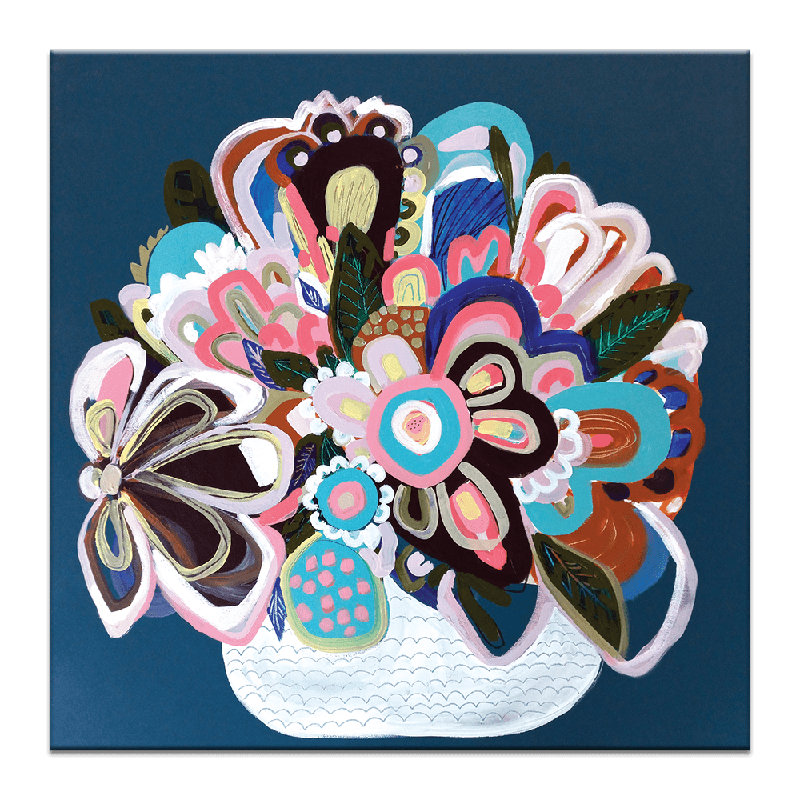 Pina Colada by Amanda Skye-Mulder - Painting, Wrapped Canvas, 61cm H x 61cm W x 3cm D
