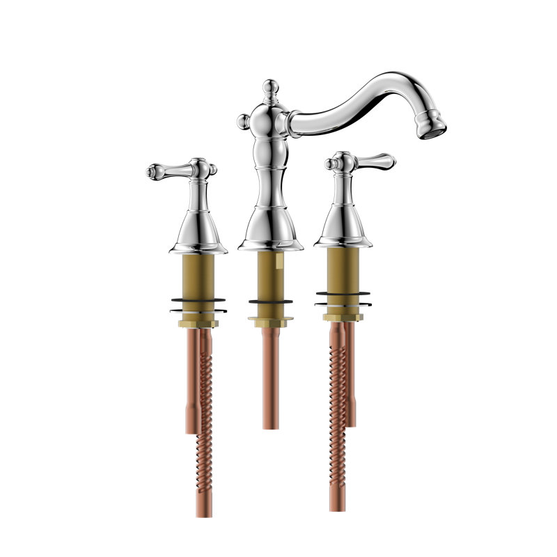 Prime 2 Handle Bathroom Roman Tub Faucet, Polished Chrome