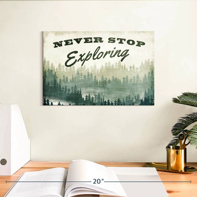 Tergel Never Stop Exploration Greenery, H 8 po x l 12 po