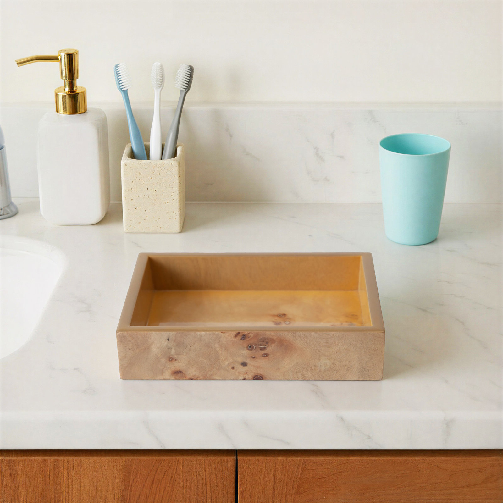 Duras Wood Soap Dish