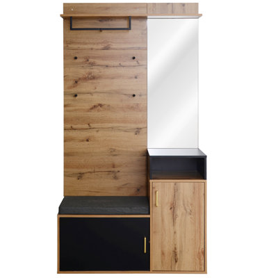 Fultonham 104 cm W Hall Tree with Storage Bench and Shoe Storage