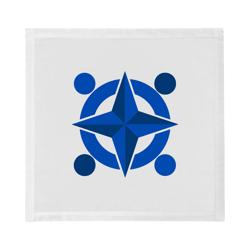 Constellations Compass Cotton Sateen Dinner Napkins