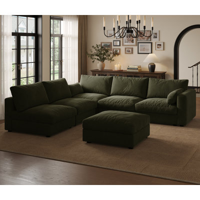 Bess 99" Sectional Modular Sofa With Storage