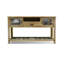 Console rectangulaire en bois manufacturé brun massif