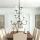 Walling 8 Light Metal Dimmable Chandelier