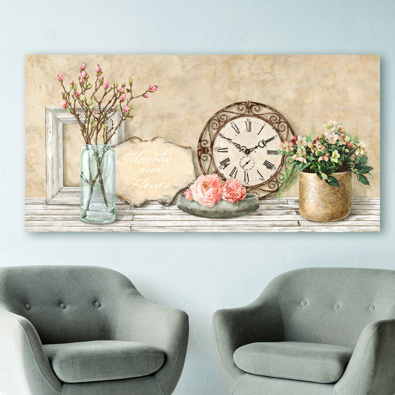 My Garden by Remy Dellal - Wrapped Canvas Print, 35cm H x 70cm W x 4cm D