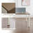 Okeysen 2 Person Benching Add-On Desk, Attachable Extension Unit for Modular Workstations