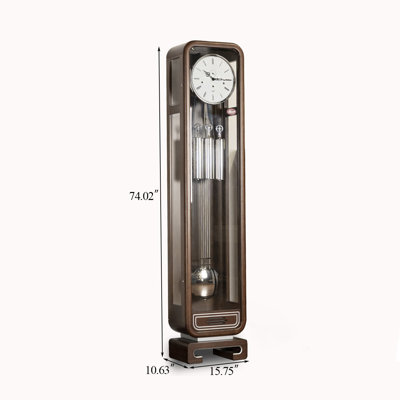 74,02 po Horloge murale rétro de style chinois en bois massif rétro