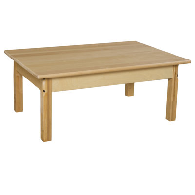 Table d'activités rectangulaire 2 étudiants en bois massif