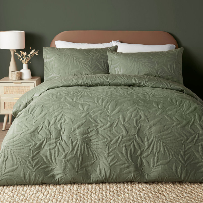 Luana Polyester Floral Duvet Cover Set with Pillowcases Included, Double Duvet Cover + 2 Standard Pillowcases