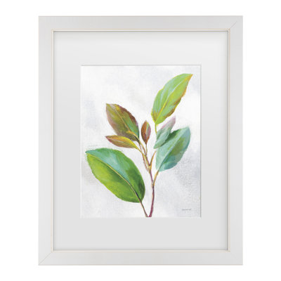 Bolog Danhui Nai Natural Riches Leaves II Matted Framed Art