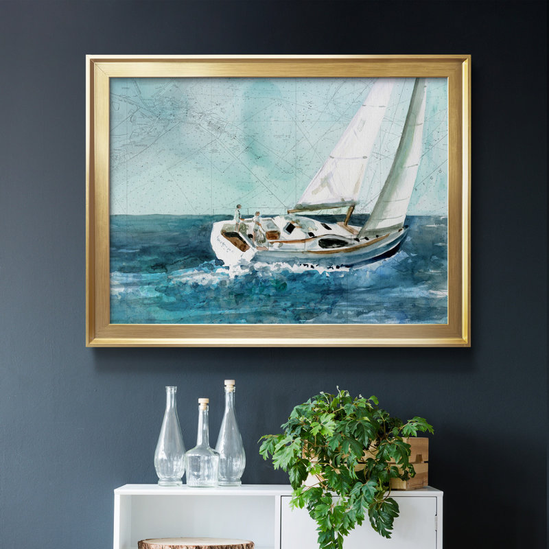 «Antique World Map Grid IV», peinture sur toile encadrée, H 30,5 po x l 42,5 po x P 1,5 po, Or