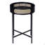 Table de bout noire avec plateau