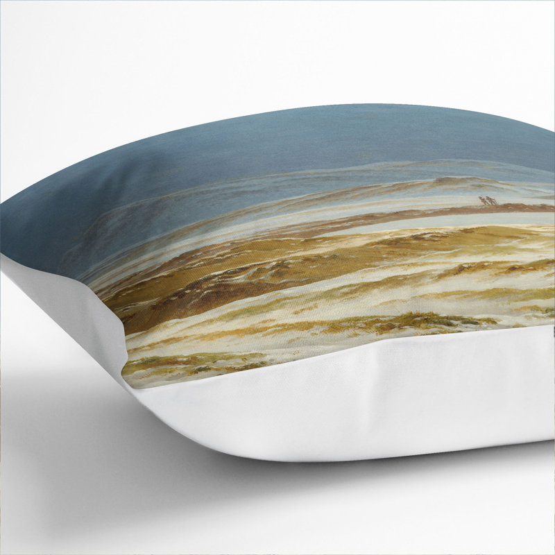 Spring Landscape Scatter Cushion, 40cm H x 40cm W x 15cm D, White