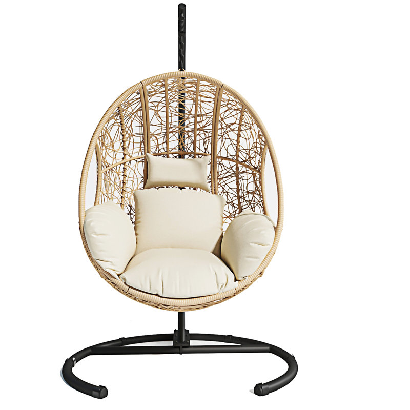 Balancelle en osier pour l'intérieur New Comming, Beige, Naturel