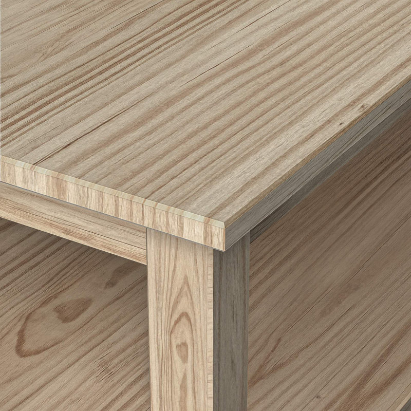 Albrecht Solid Pine Wood Shaker Coffee Table - Timeless simplicity and elegance by Red Barrel Studio.