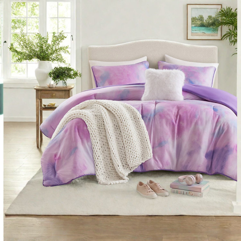 Ensembles de literie pour très grand lit de qualité supérieure, polyester doux, confort aquarelle moderne