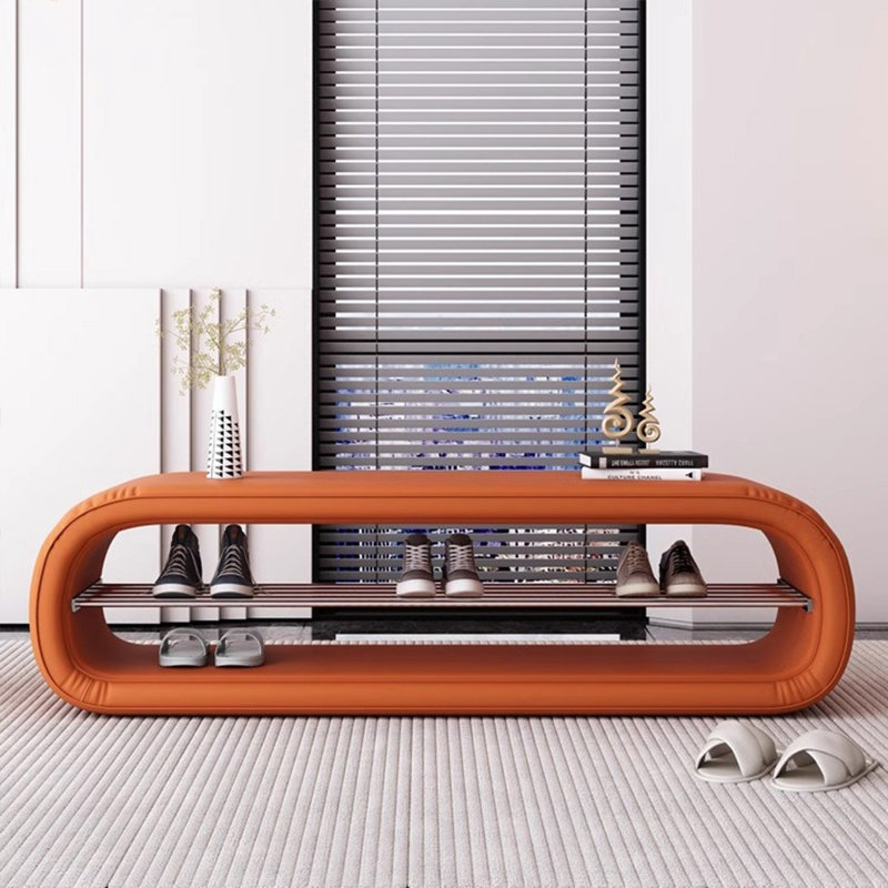 Tabouret en bois massif pour la protection de l'environnement, Orange