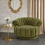 Chaise d'appoint ronde et pivotante-1839552922