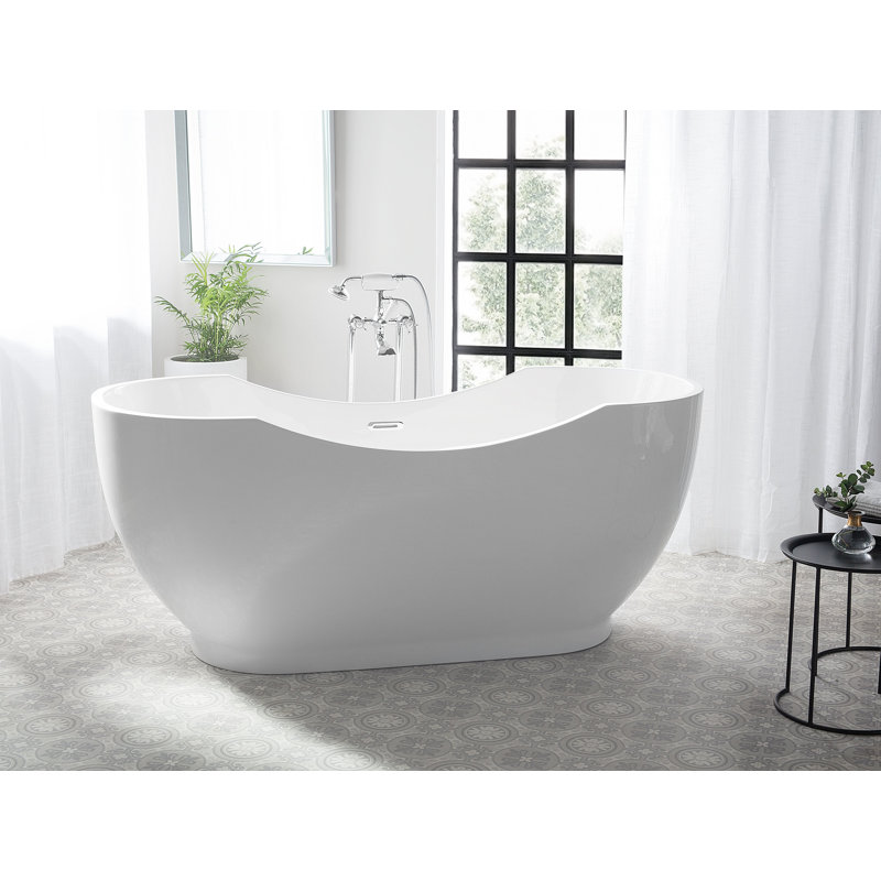 Tariq 1700mm x 770mm Soaking Acrylic Bathtub
