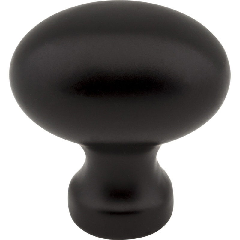 Bordeaux Oval Knob, Black