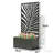 Spacious Metal Planters With Leaf Pattern, Modern Garden Privacy Screen