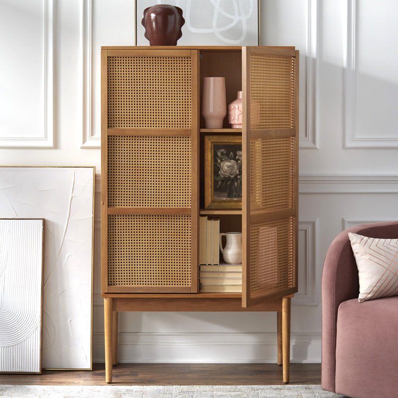 Kalicki Solid Wood Accent Cabinet