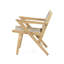 2 chaises d'extérieur en brun - base en bois