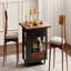 Table basse / table d'appoint moderne 27,6 po avec plateau pliable et roulettes-1125692114-1125692115