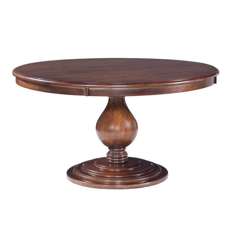 Douglas Round Solid Wood Dining Table, 48" W x 48" L, Celery