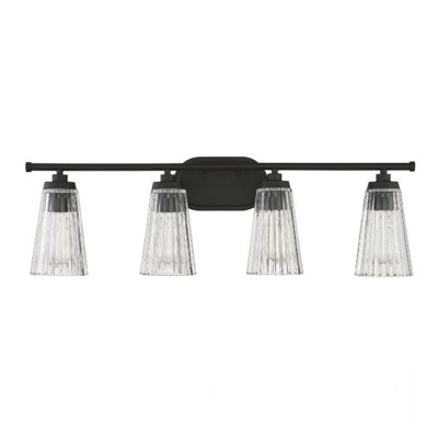 Jeanie Ribbed Dimmable Bath Sconce