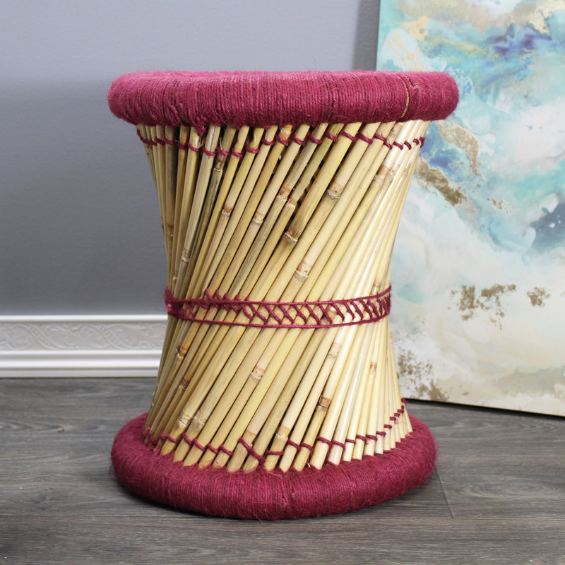 Tabouret d'appoint Barkhamsted Reed, Marron