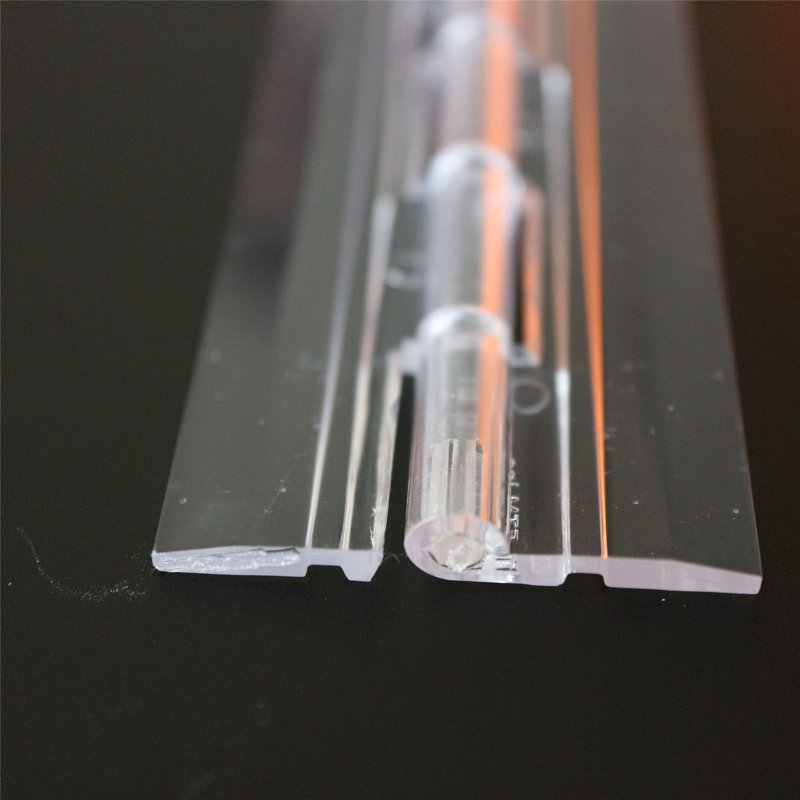 Acrylic Hinge 150mm Clear, Continous Acrylic Piano Hinges