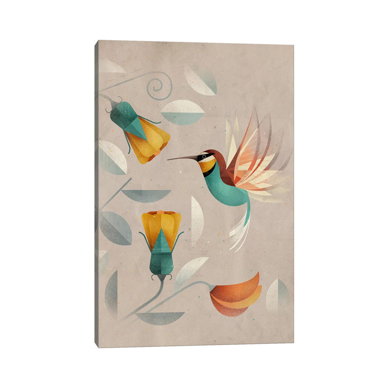 Hummingbird 1 Piece Wall Art on Canvas, 66.04 cm H x 45.72 cm W x 1.91 cm D, Wrapped Canvas