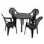 Revello Round Table with 4  Chairs Garden Set-259244084