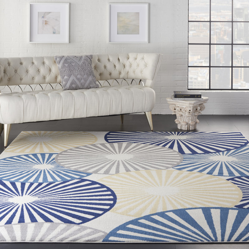 Yoji Geometric Indoor Rug, Rectangle 7'10" x 9'10"