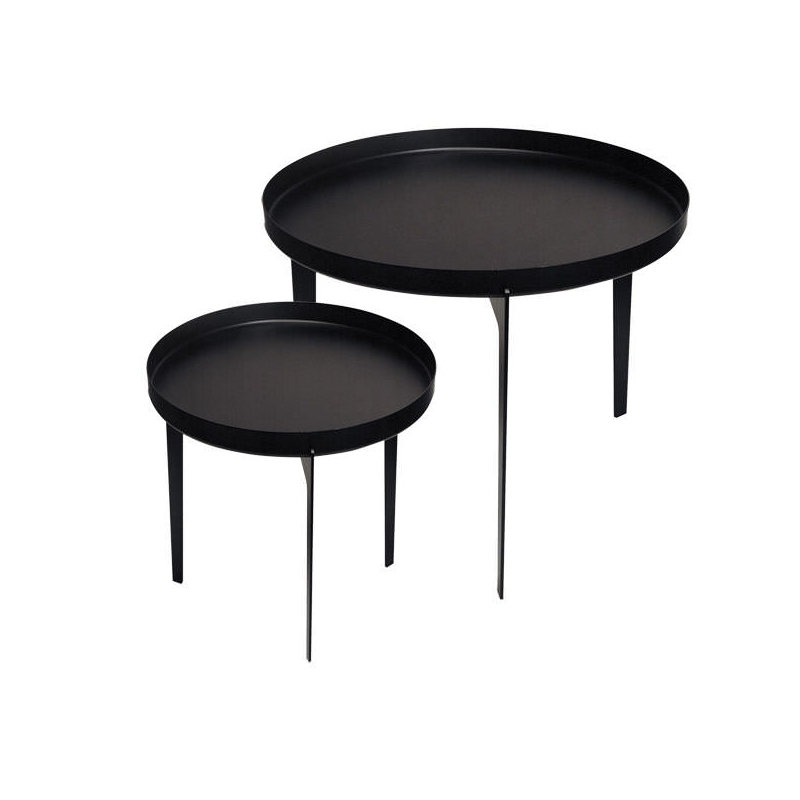 Tray Top End Table, Black