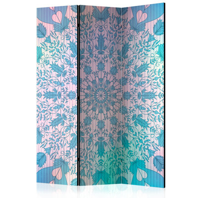 Room Divider - Girly Mandala (Blue) [Room Dividers]